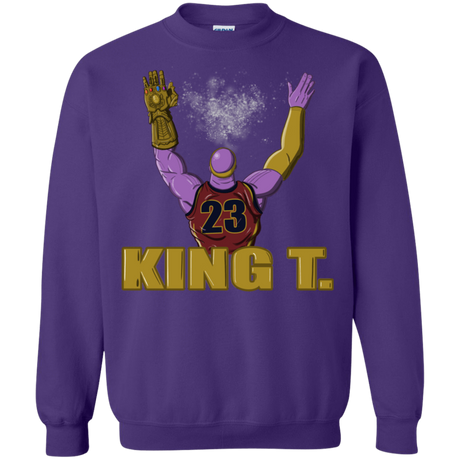 Sweatshirts Purple / S King Thanos Crewneck Sweatshirt
