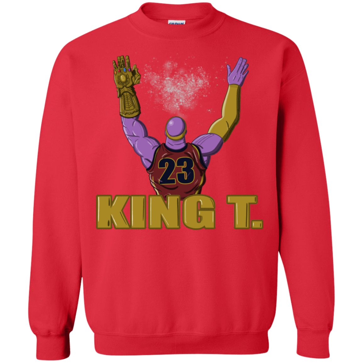 Sweatshirts Red / S King Thanos Crewneck Sweatshirt