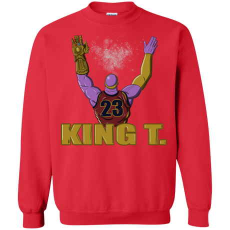 Sweatshirts Red / S King Thanos Crewneck Sweatshirt