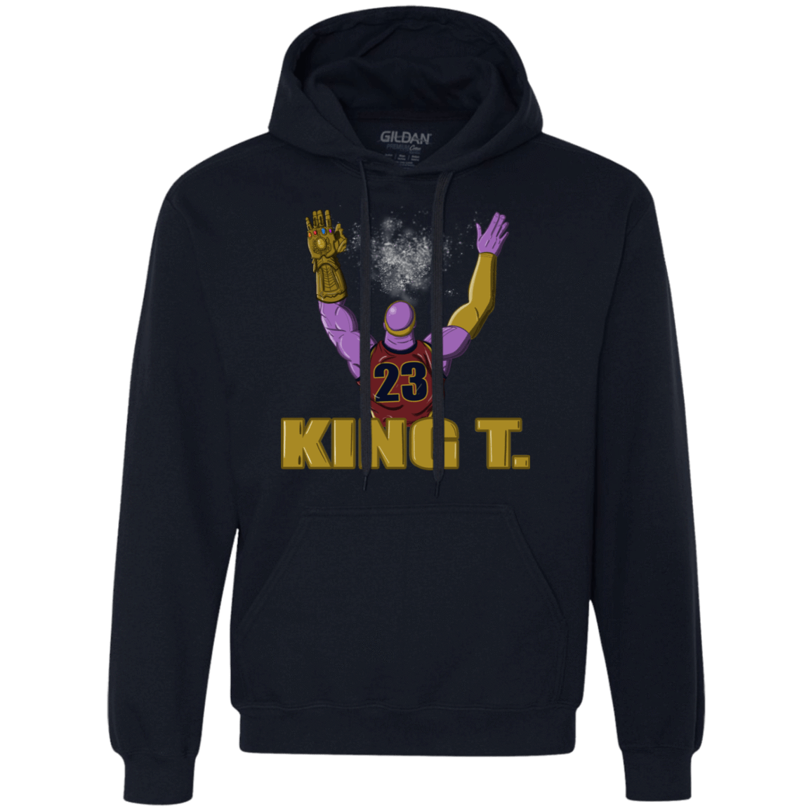 Sweatshirts Navy / S King Thanos Premium Fleece Hoodie