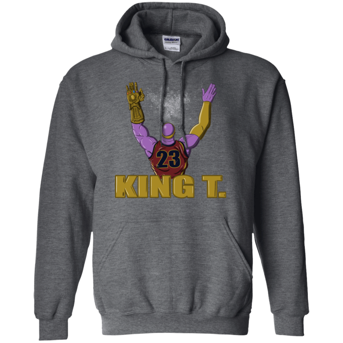 Sweatshirts Dark Heather / S King Thanos Pullover Hoodie