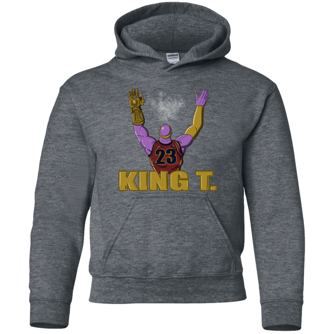 Sweatshirts Dark Heather / YS King Thanos Youth Hoodie