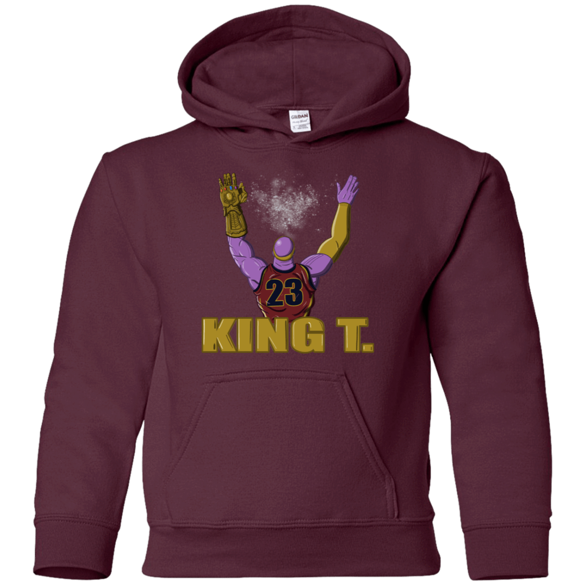 Sweatshirts Maroon / YS King Thanos Youth Hoodie