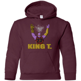 Sweatshirts Maroon / YS King Thanos Youth Hoodie