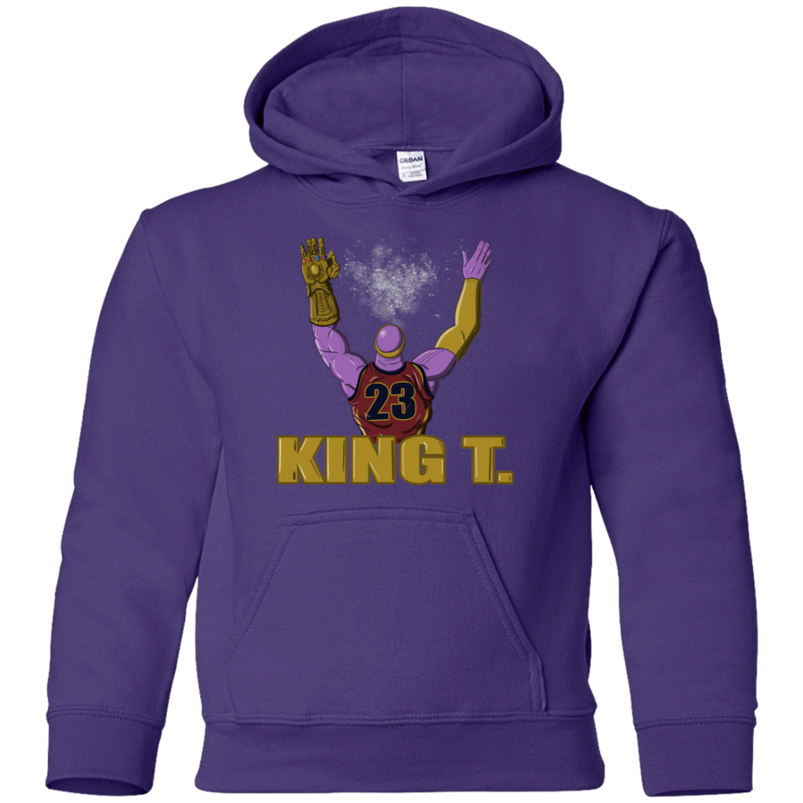 Sweatshirts Purple / YS King Thanos Youth Hoodie