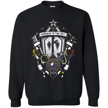 Sweatshirts Black / Small Kingdom & Hearts Crest Crewneck Sweatshirt