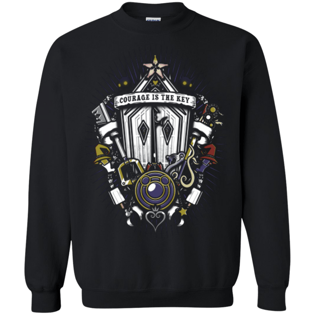 Sweatshirts Black / Small Kingdom & Hearts Crest Crewneck Sweatshirt