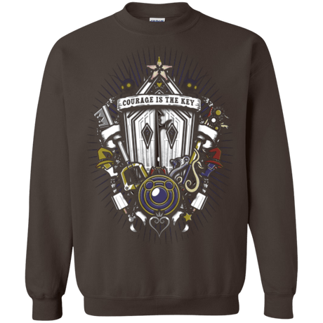 Sweatshirts Dark Chocolate / Small Kingdom & Hearts Crest Crewneck Sweatshirt