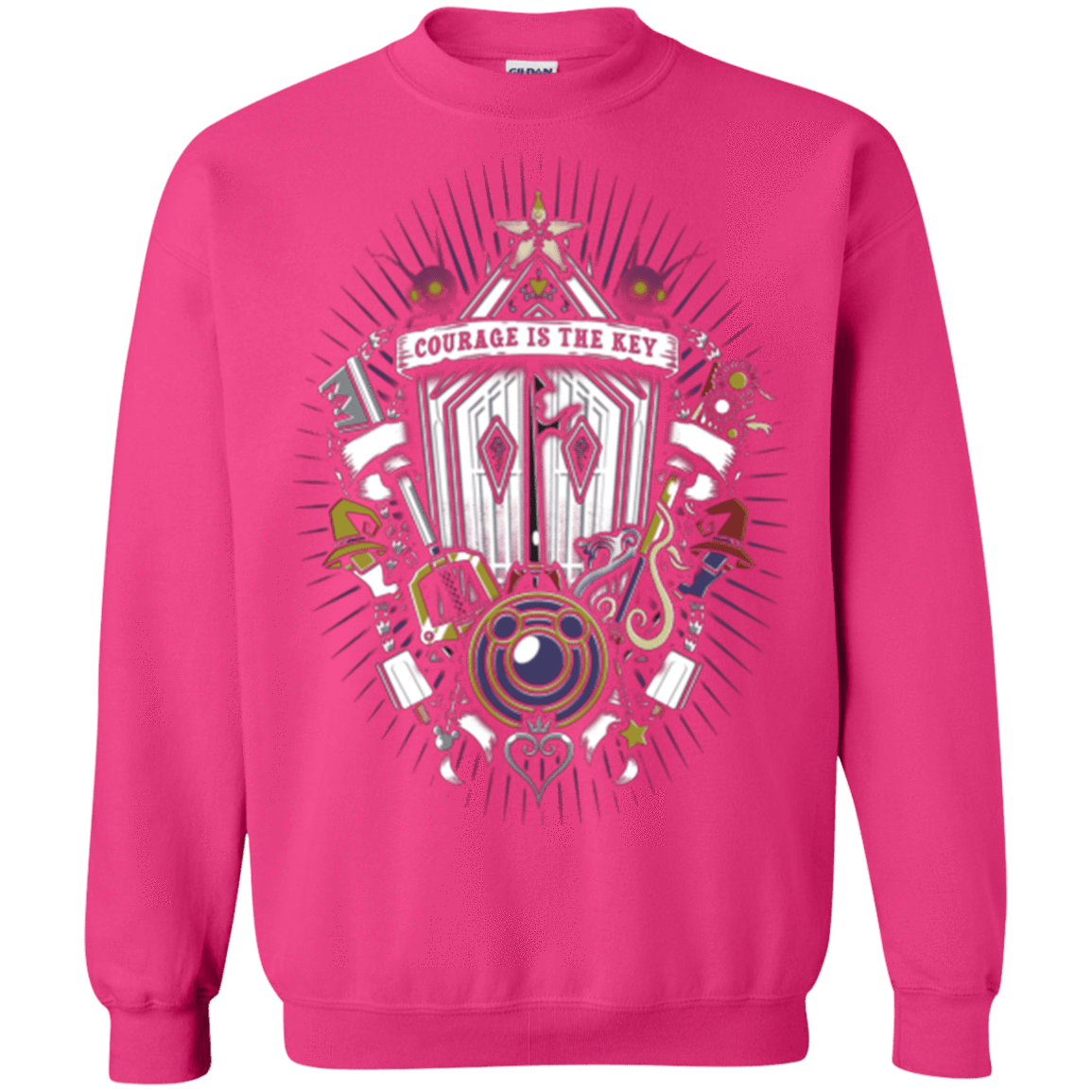 Sweatshirts Heliconia / Small Kingdom & Hearts Crest Crewneck Sweatshirt