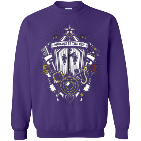 Sweatshirts Purple / Small Kingdom & Hearts Crest Crewneck Sweatshirt