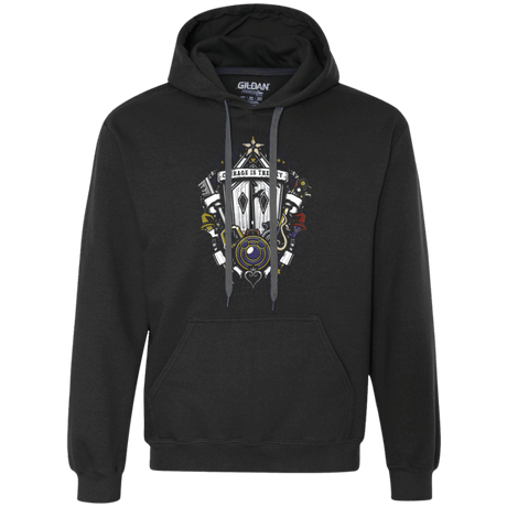 Sweatshirts Black / Small Kingdom & Hearts Crest Premium Fleece Hoodie