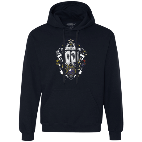 Sweatshirts Navy / Small Kingdom & Hearts Crest Premium Fleece Hoodie
