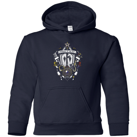 Sweatshirts Navy / YS Kingdom & Hearts Crest Youth Hoodie