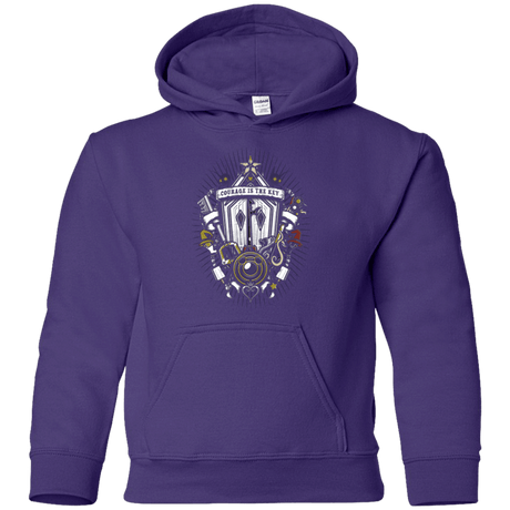 Sweatshirts Purple / YS Kingdom & Hearts Crest Youth Hoodie