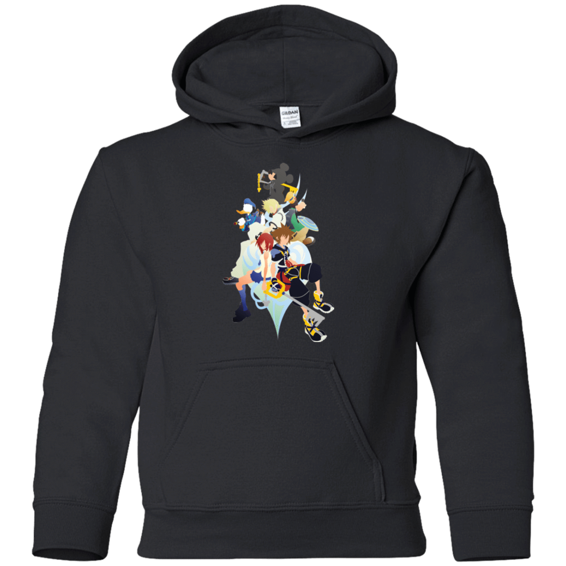 Sweatshirts Black / YS Kingdom Hearts Youth Hoodie
