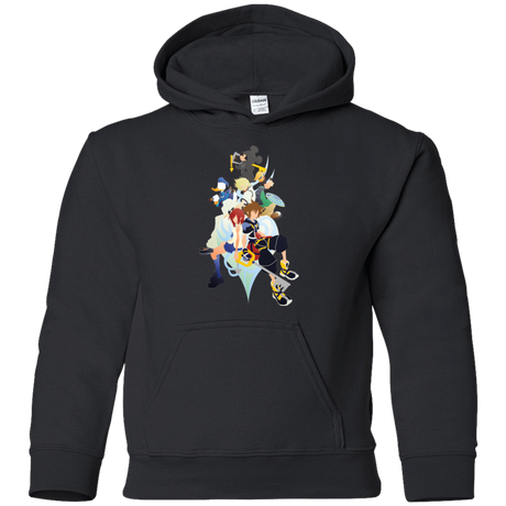 Sweatshirts Black / YS Kingdom Hearts Youth Hoodie