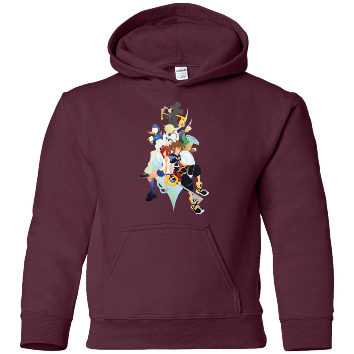 Sweatshirts Maroon / YS Kingdom Hearts Youth Hoodie