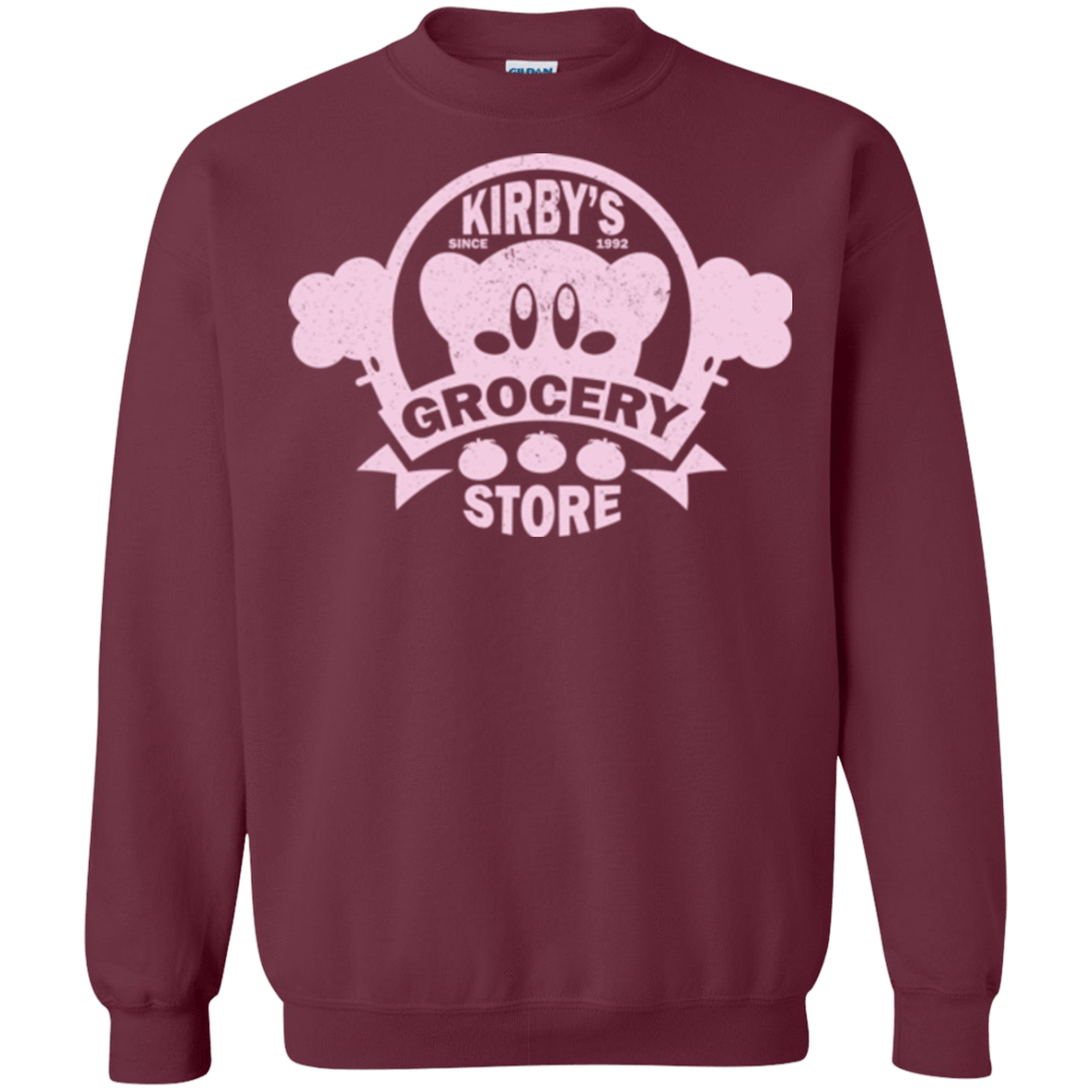 Sweatshirts Maroon / Small Kirbys Grocery Store Crewneck Sweatshirt