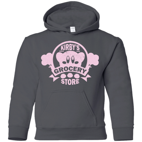 Sweatshirts Charcoal / YS Kirbys Grocery Store Youth Hoodie