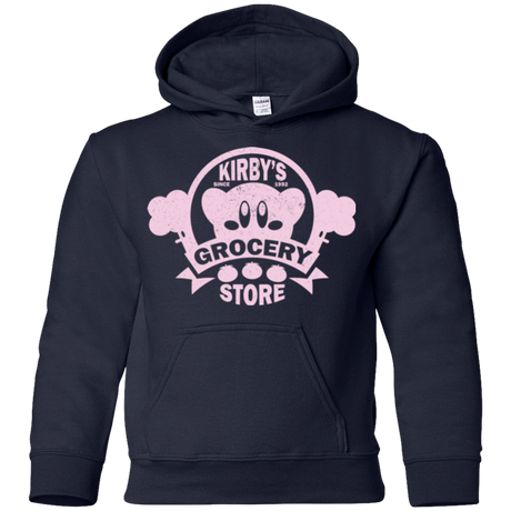 Sweatshirts Navy / YS Kirbys Grocery Store Youth Hoodie