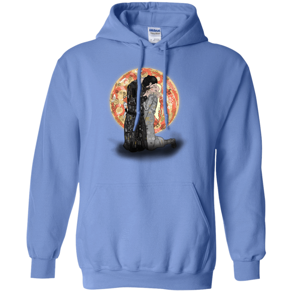 Sweatshirts Carolina Blue / S Kiss Jon and Dany Pullover Hoodie