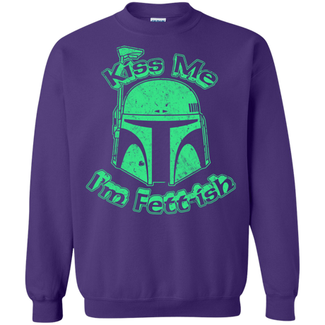 Sweatshirts Purple / Small Kiss Me Im Fettish Crewneck Sweatshirt