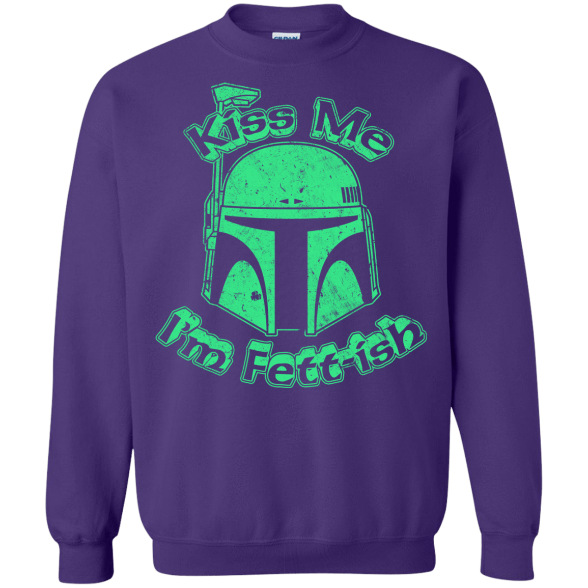 Sweatshirts Purple / Small Kiss Me Im Fettish Crewneck Sweatshirt