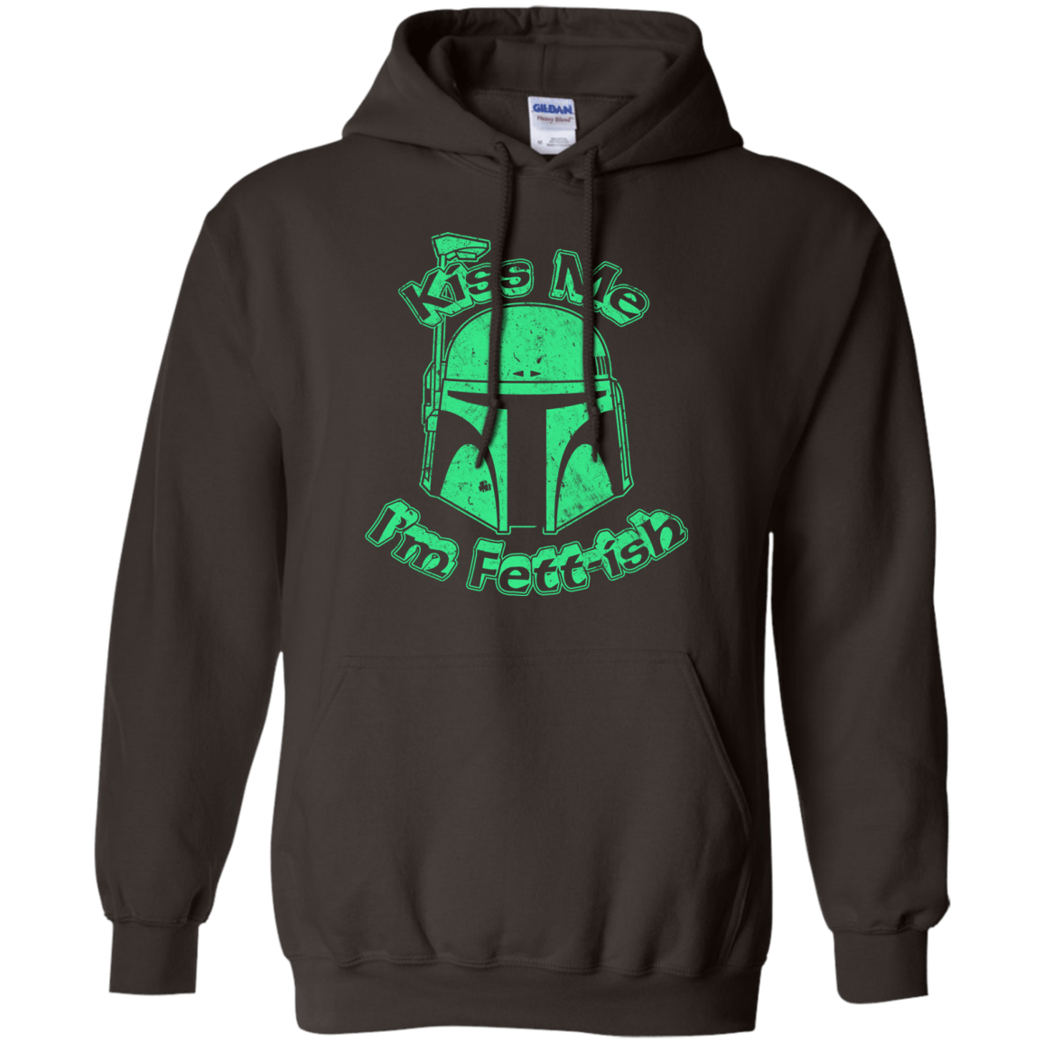 Sweatshirts Dark Chocolate / Small Kiss Me Im Fettish Pullover Hoodie