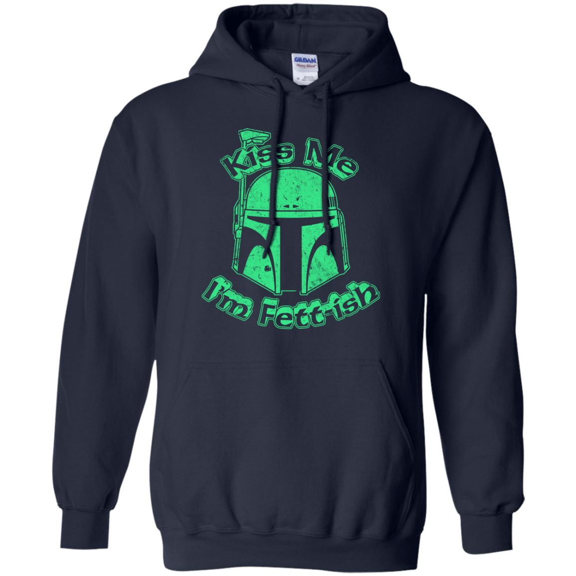 Sweatshirts Navy / Small Kiss Me Im Fettish Pullover Hoodie