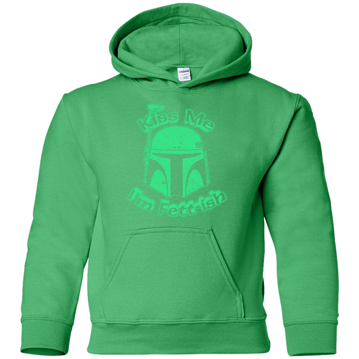 Sweatshirts Irish Green / YS Kiss Me Im Fettish Youth Hoodie