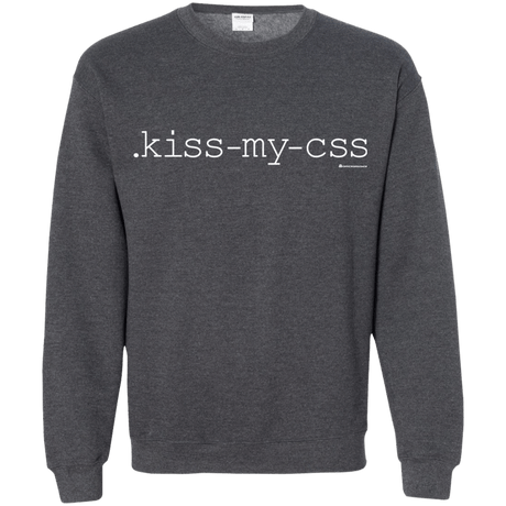 Sweatshirts Dark Heather / Small Kiss My CSS Crewneck Sweatshirt