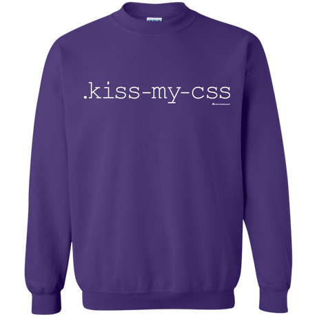 Sweatshirts Purple / Small Kiss My CSS Crewneck Sweatshirt