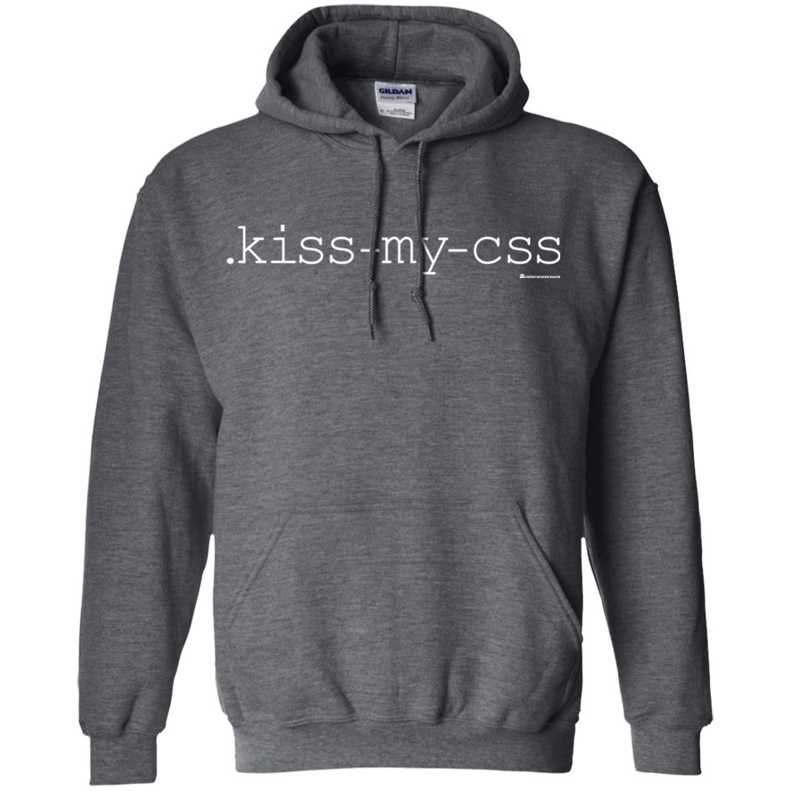 Sweatshirts Dark Heather / Small Kiss My CSS Pullover Hoodie