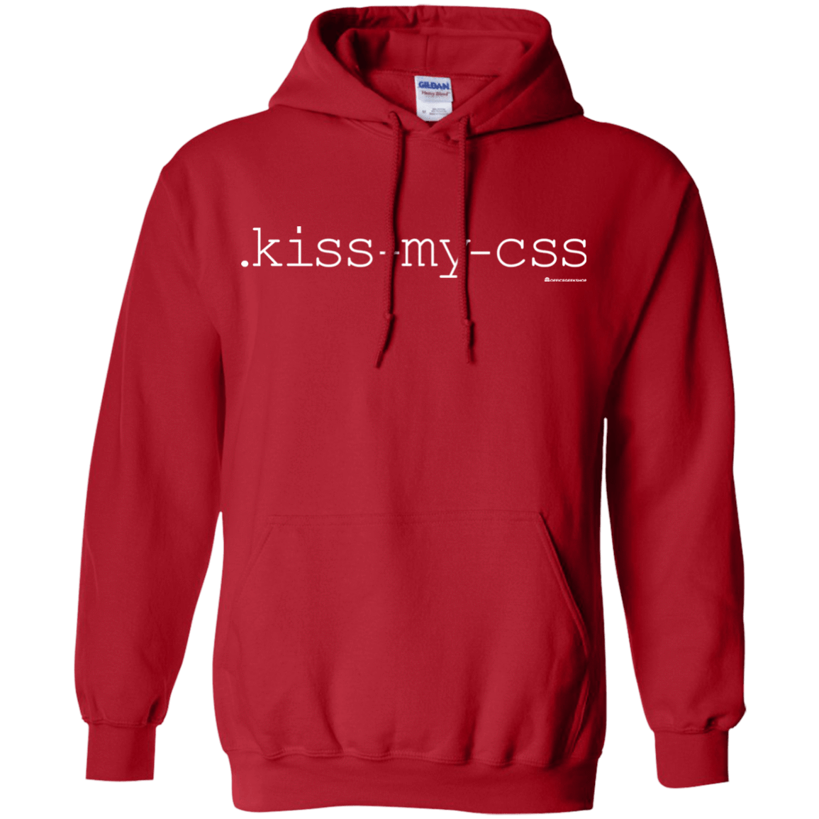 Sweatshirts Red / Small Kiss My CSS Pullover Hoodie