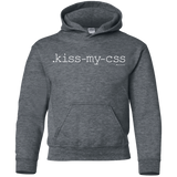 Sweatshirts Dark Heather / YS Kiss My CSS Youth Hoodie