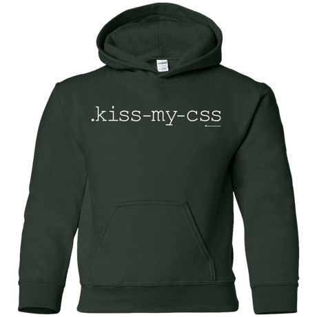 Sweatshirts Forest Green / YS Kiss My CSS Youth Hoodie