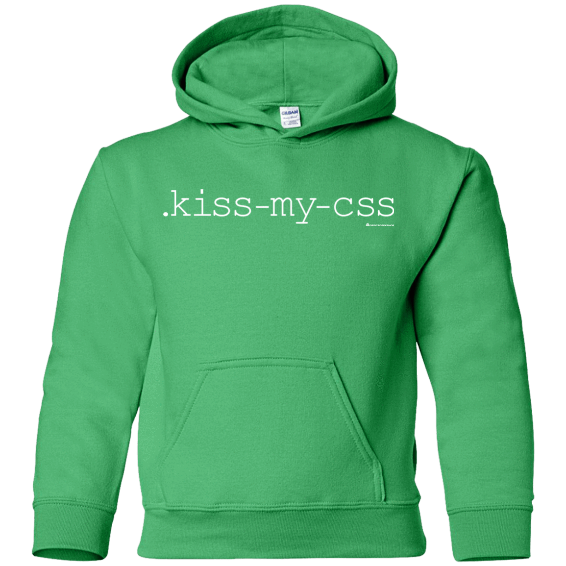 Sweatshirts Irish Green / YS Kiss My CSS Youth Hoodie