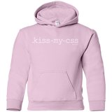 Sweatshirts Light Pink / YS Kiss My CSS Youth Hoodie