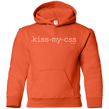 Sweatshirts Orange / YS Kiss My CSS Youth Hoodie