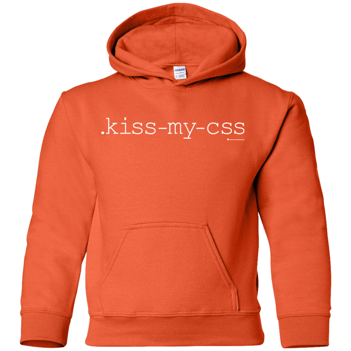 Sweatshirts Orange / YS Kiss My CSS Youth Hoodie