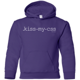 Sweatshirts Purple / YS Kiss My CSS Youth Hoodie
