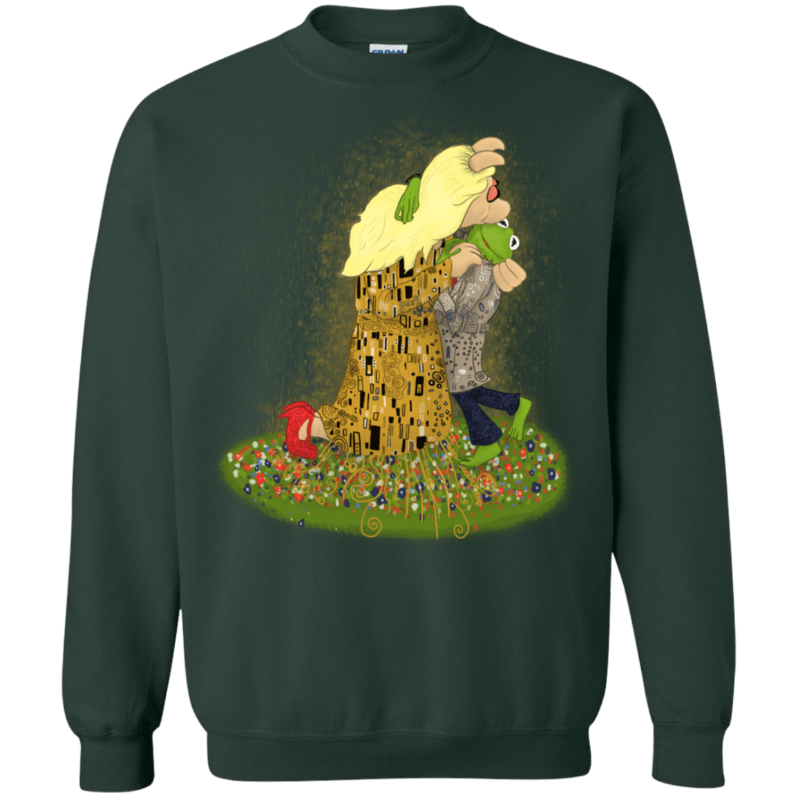 Sweatshirts Forest Green / S Kiss of Muppets Crewneck Sweatshirt