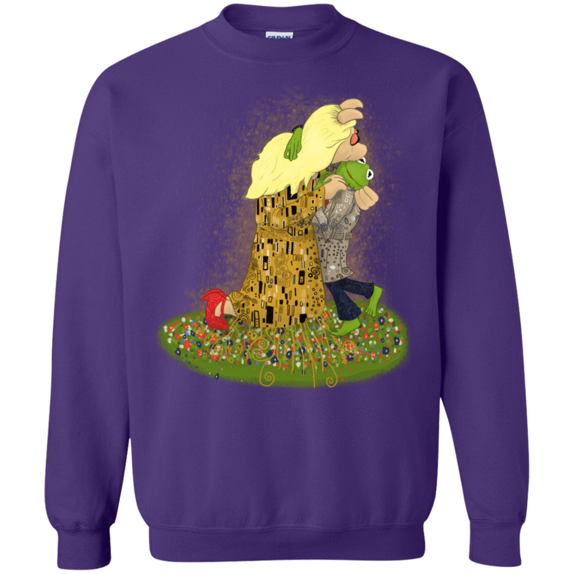Sweatshirts Purple / S Kiss of Muppets Crewneck Sweatshirt