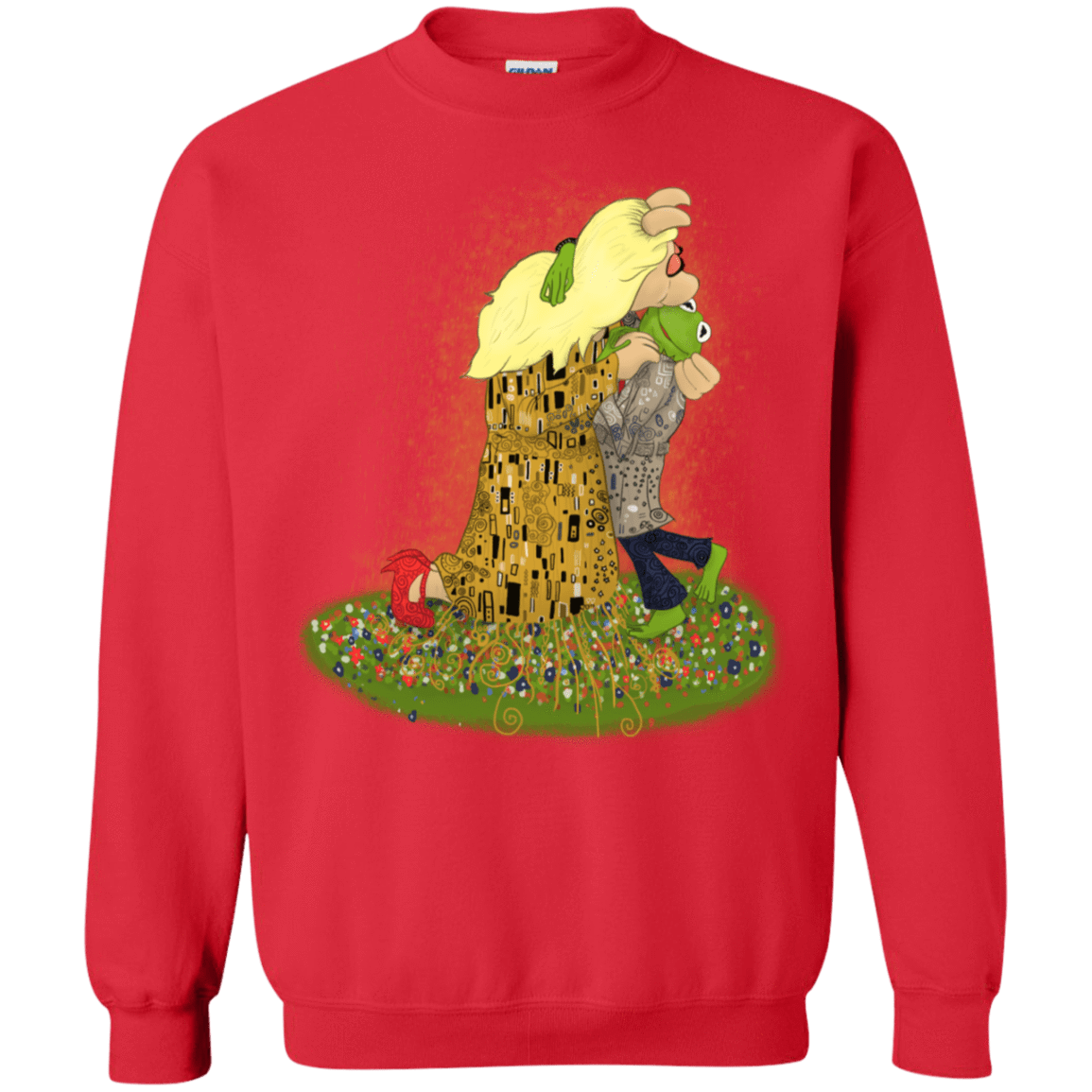 Sweatshirts Red / S Kiss of Muppets Crewneck Sweatshirt