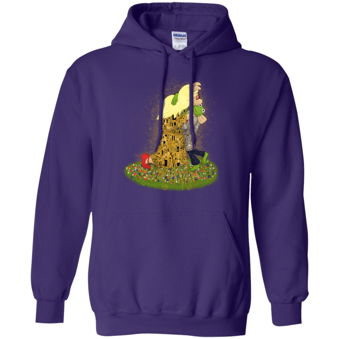 Sweatshirts Purple / S Kiss of Muppets Pullover Hoodie