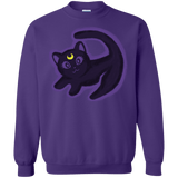 Sweatshirts Purple / S Kitty Queen Crewneck Sweatshirt