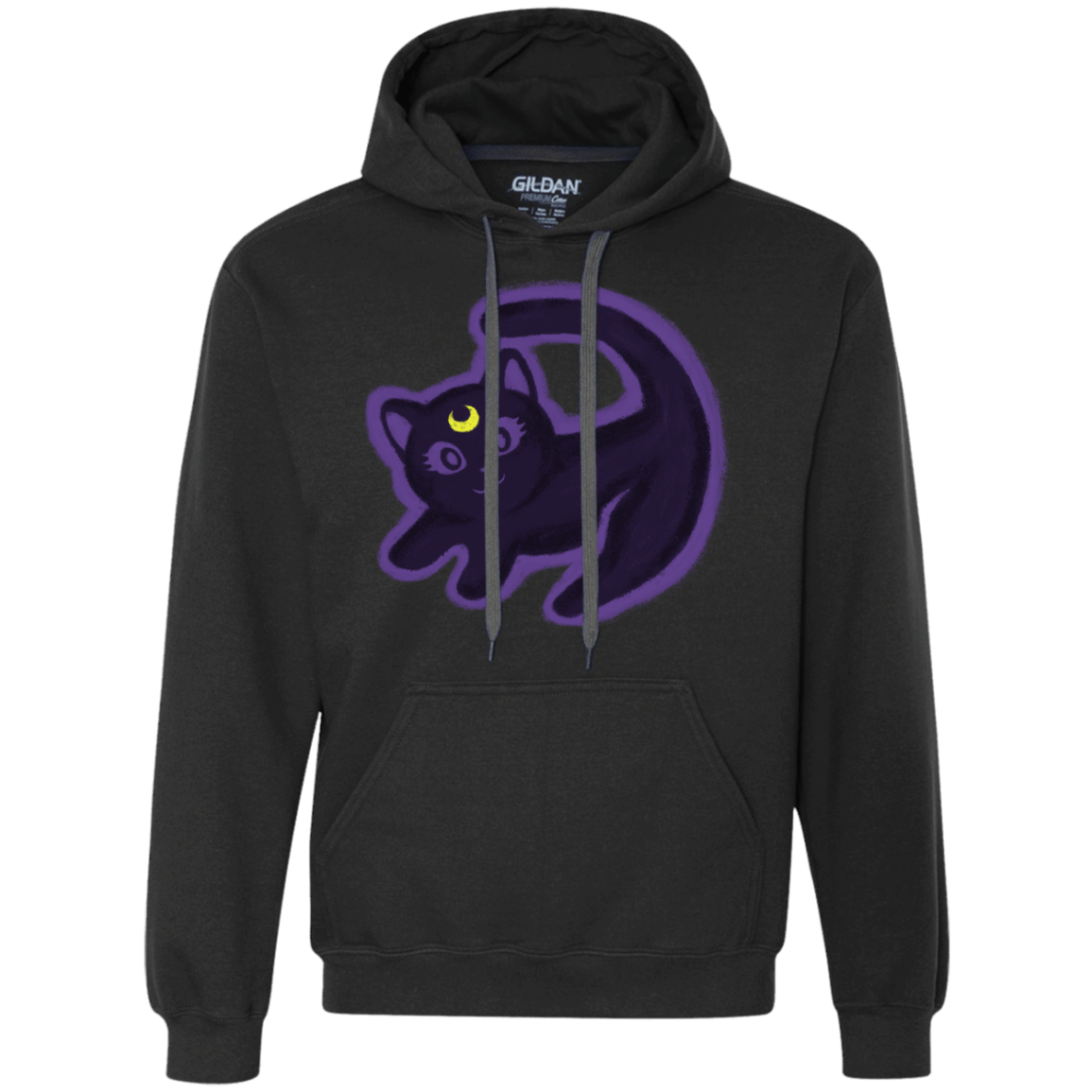 Sweatshirts Black / S Kitty Queen Premium Fleece Hoodie