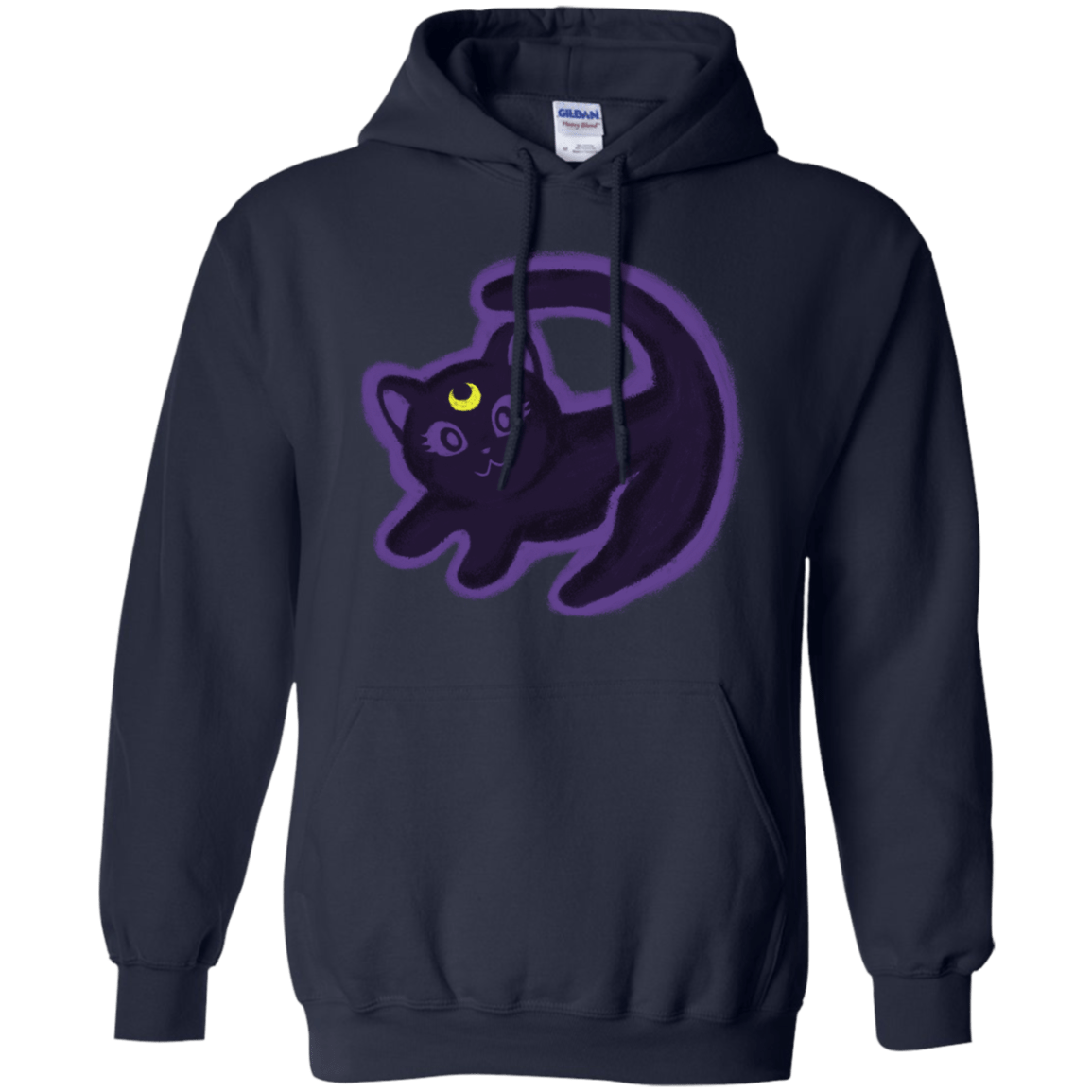 Sweatshirts Navy / S Kitty Queen Pullover Hoodie