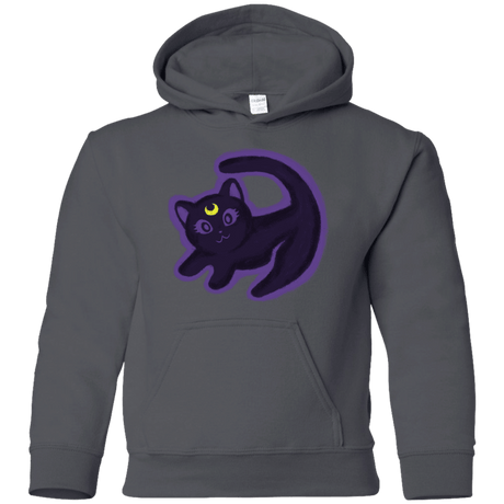 Sweatshirts Charcoal / YS Kitty Queen Youth Hoodie