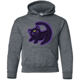 Sweatshirts Dark Heather / YS Kitty Queen Youth Hoodie